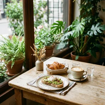 Desayuno junto a la ventana
