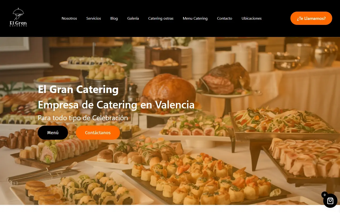 Página «Empresa de Catering en Valencia», con su propia foto